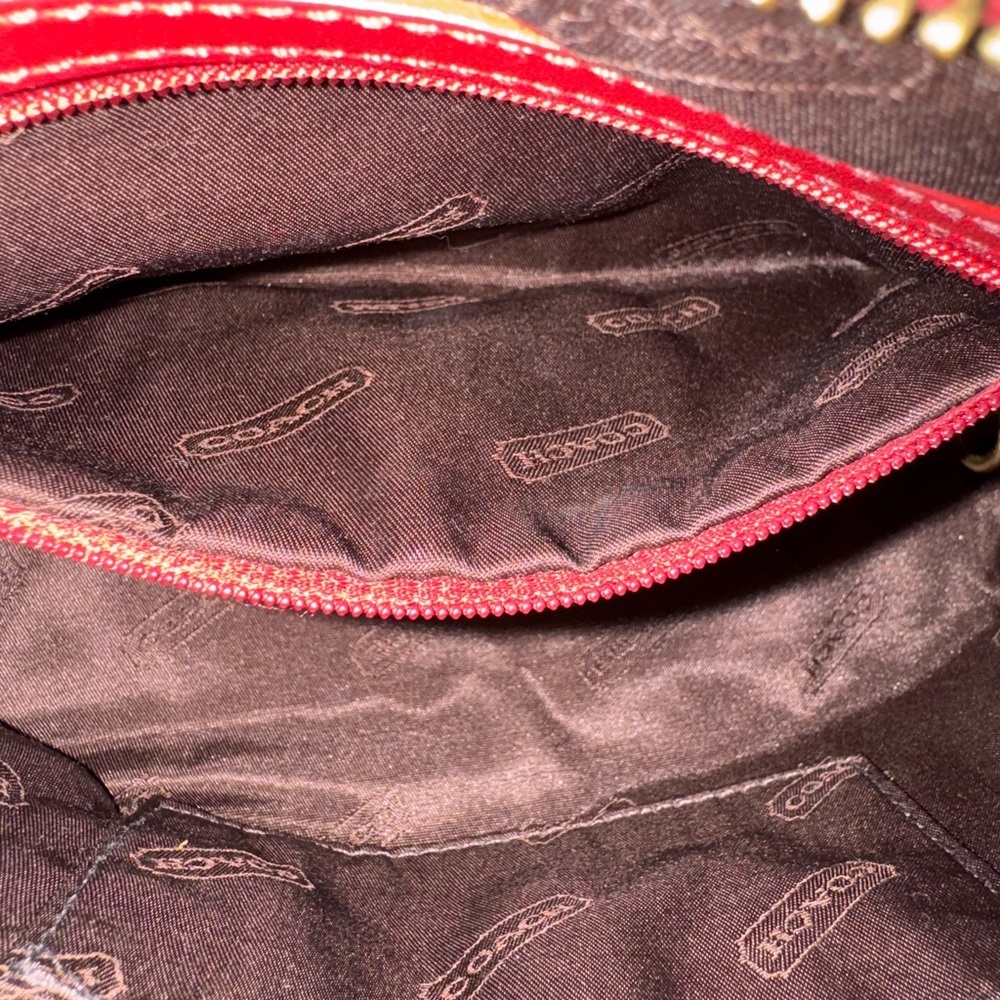 Coach Legacy Leather Hobo 9596 | Red Full Grain Leather | Vintage Y2K | - Picture 10 of 11